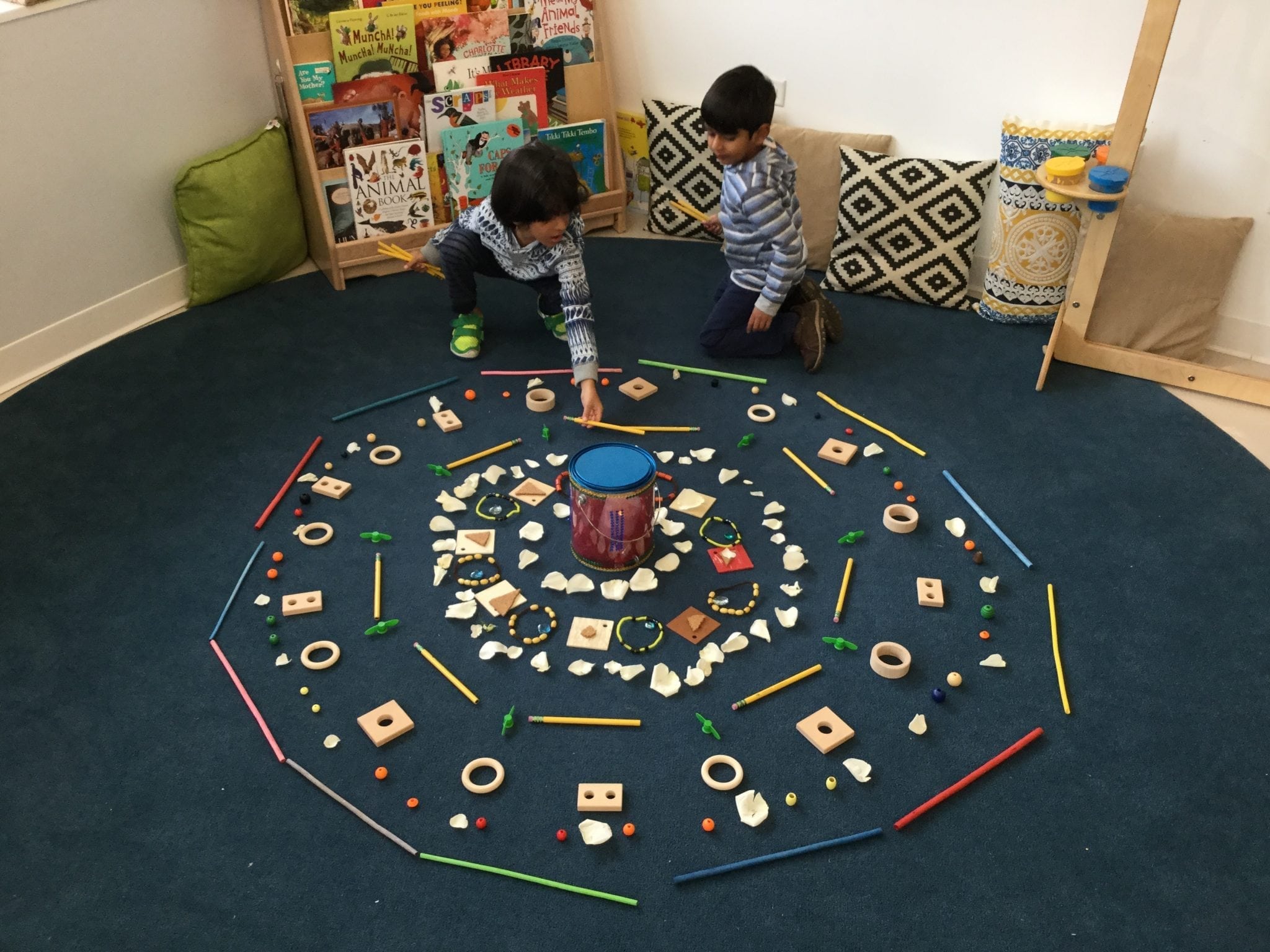 A class at our early childhood campus explores Diwali
