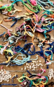 Project-based learning demonstrated through yarn.