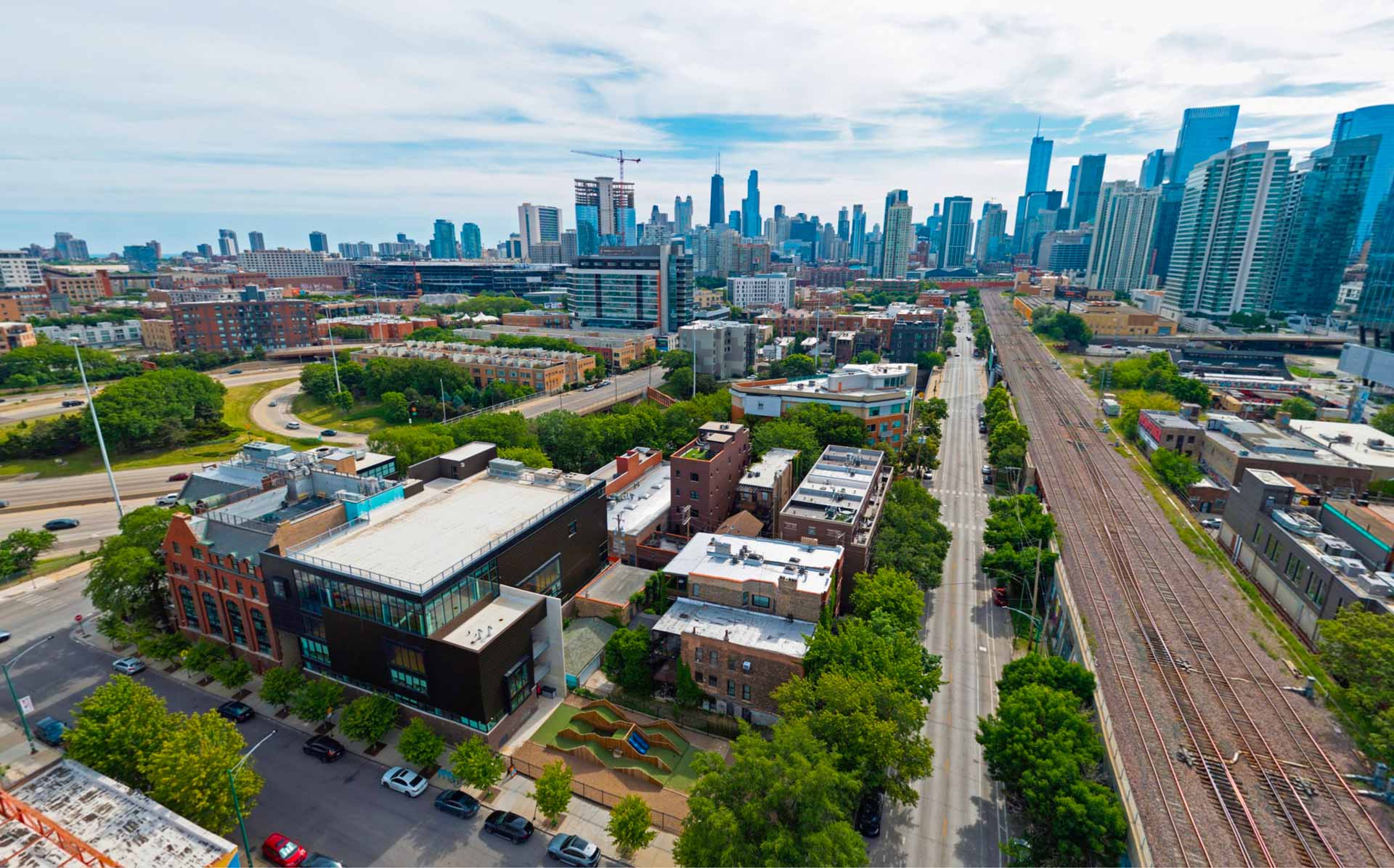 Bennett Campus in Chicago Skyline